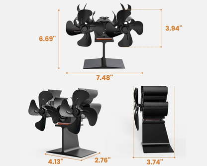 Stove Fan Heat Powered Stove Fan