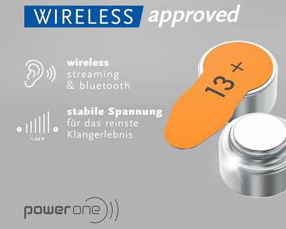 Power One P13 Hearing Aid Battery – 60 PCS