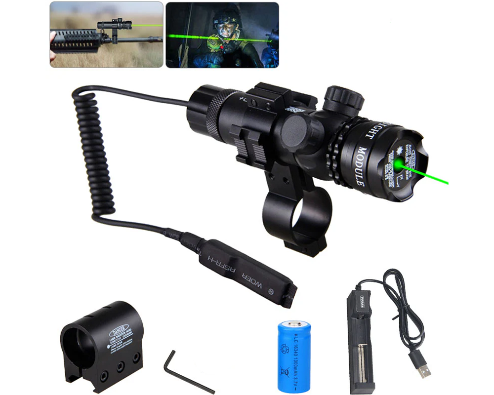 Tactical green laser scope