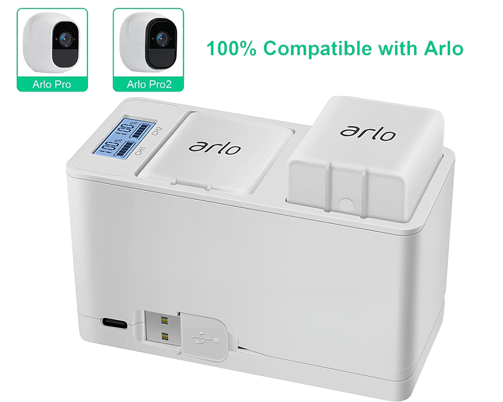 Arlo Battery Charger for Arlo Pro, Arlo Pro 2, Arlo Go
