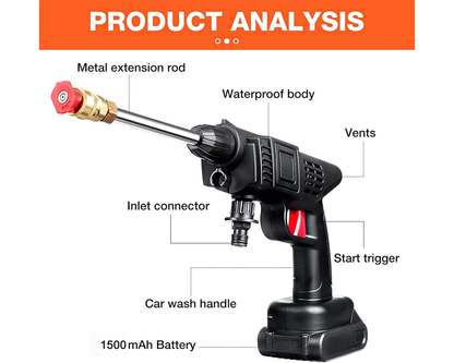 Adjustable nozzle pressure washer