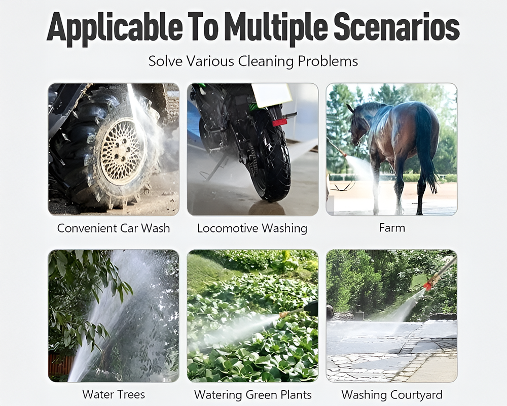 Durable black pressure washer