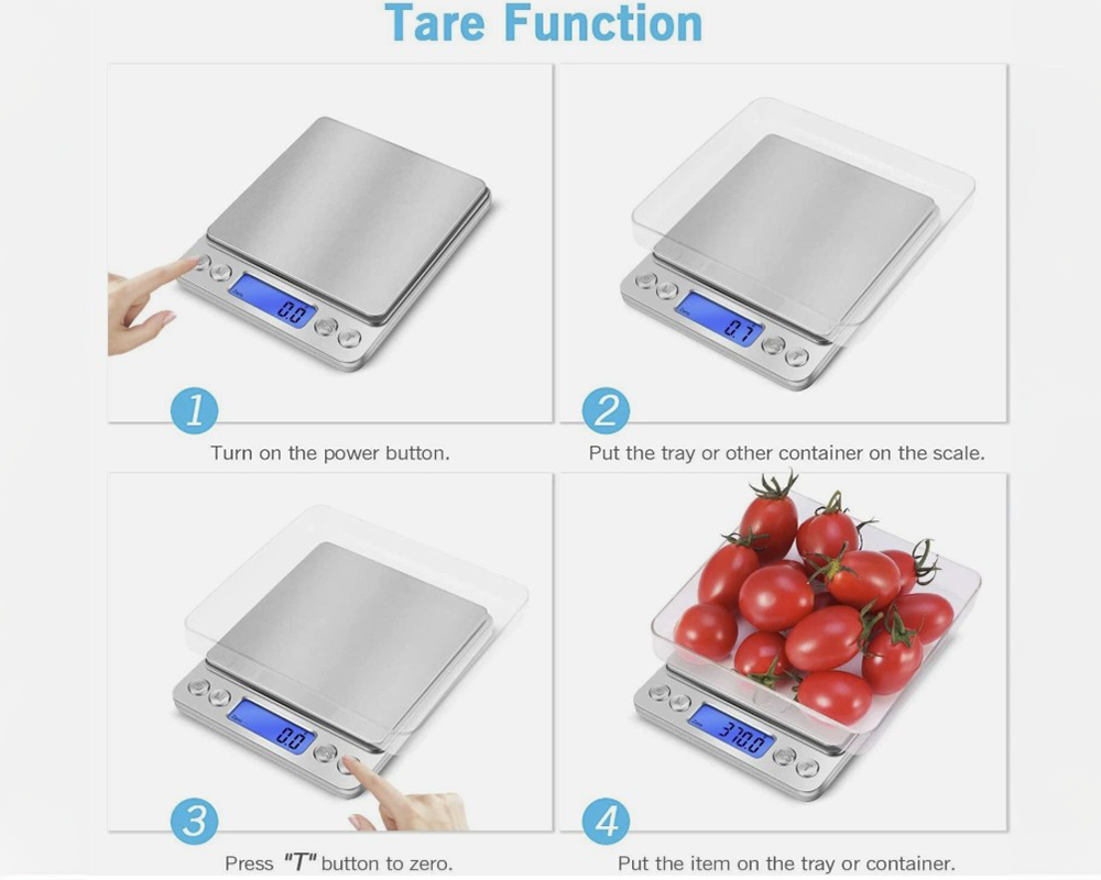 Digital Scales Digital Kitchen Scale Toprime 500g 0.01g High Precision