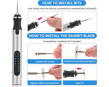 Rechargeable engraving pen