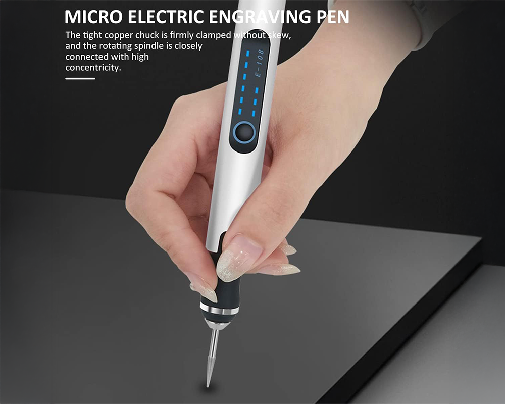 Engraving pen with USB cable