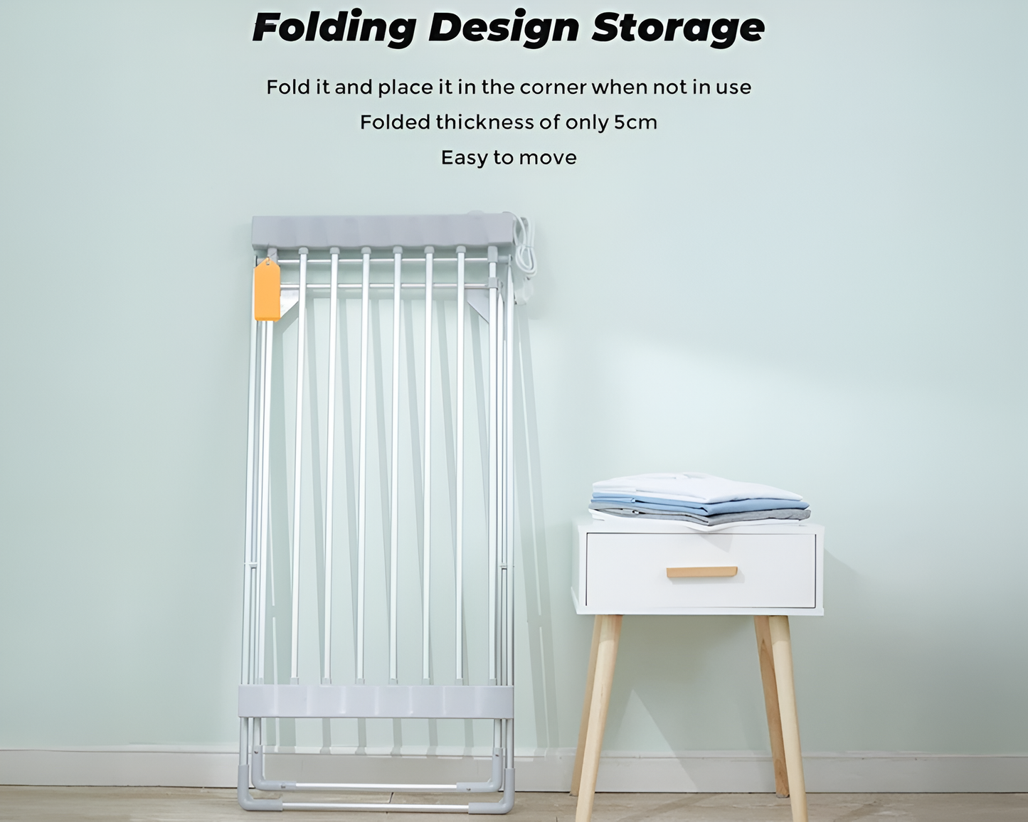 Heated Towel Rail Clothes Airer Stand
