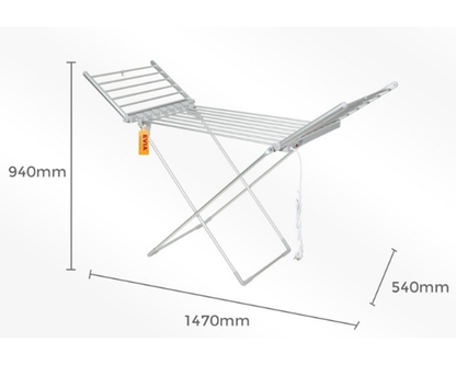 Heated Towel Rail Clothes Airer Stand