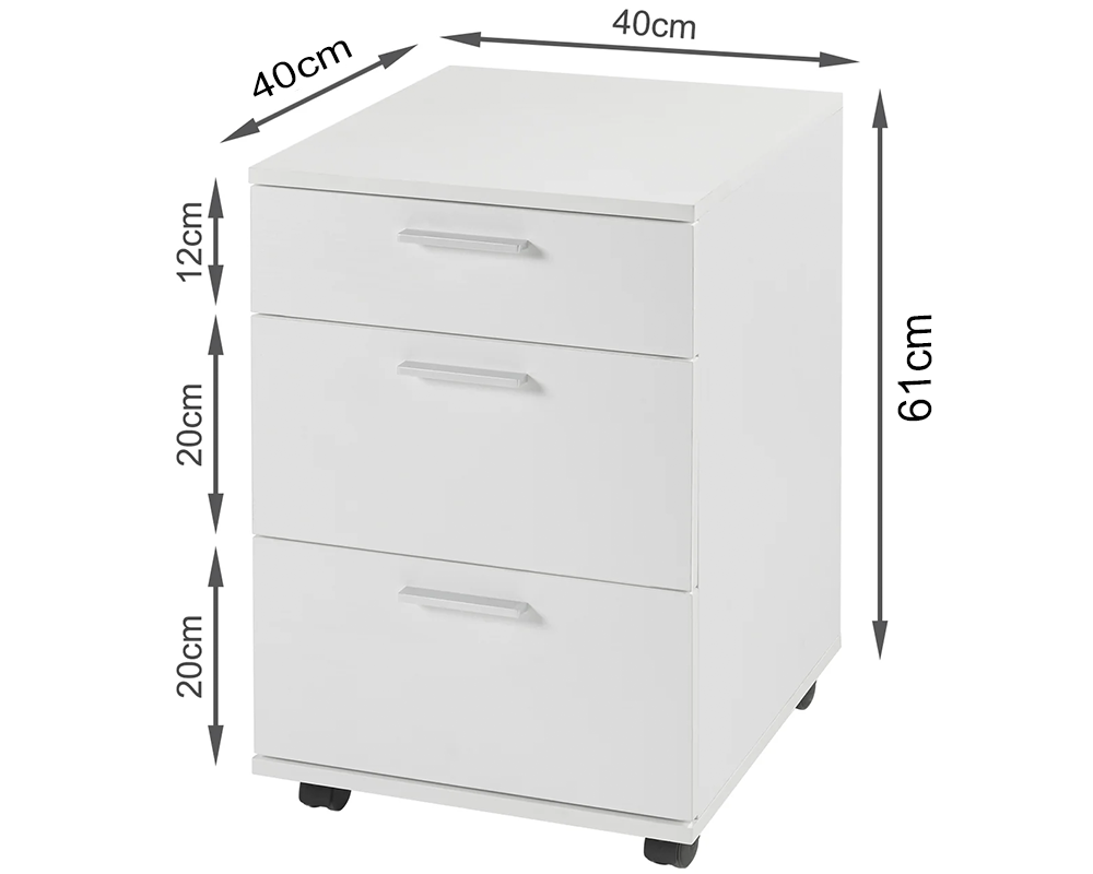 Office Filing Cabinet with Wheels File Organiser