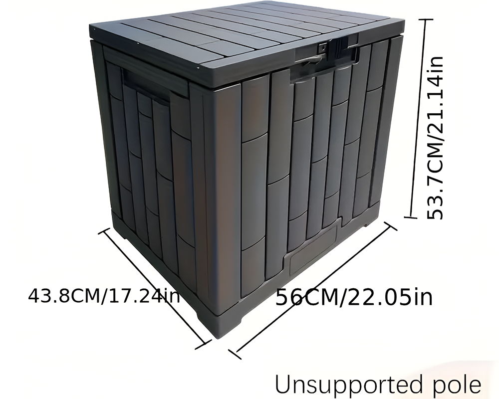 Gardeon Outdoor Storage Box Container Lockable Indoor Garden Toy Tool Shed Grey