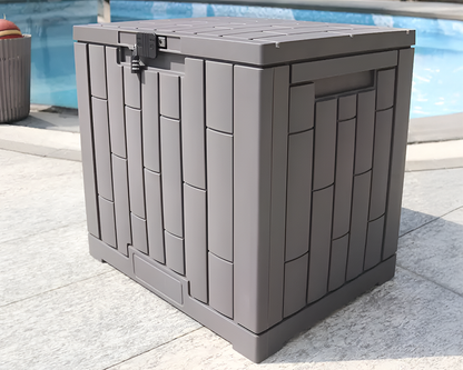 Gardeon Outdoor Storage Box Container Lockable Indoor Garden Toy Tool Shed Grey