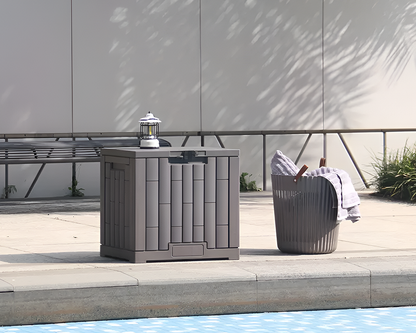 Gardeon Outdoor Storage Box Container Lockable Indoor Garden Toy Tool Shed Grey