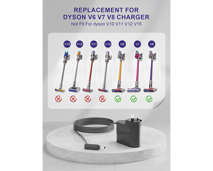 Dyson vacuum charger with LED