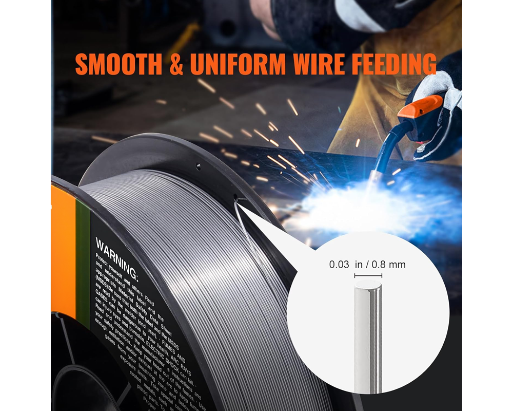 Smooth arc welding wire