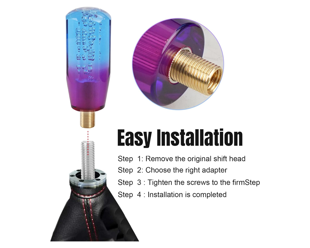 Durable acrylic shift knob