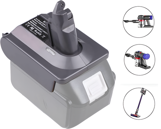 Adapter for Dyson V6 Battery Makita Adapter for Dyson V6 Battery 18V Clip-On