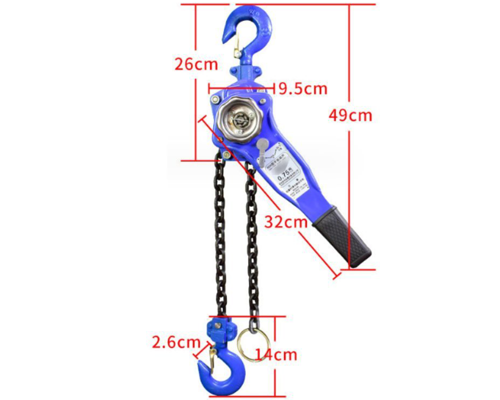 Chain Hoist Lever Block Chain Hoist 0.75 Ton 1.5m Lifter