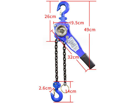 Chain Hoist Lever Block Chain Hoist 0.75 Ton 1.5m Lifter