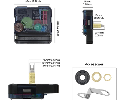 Wall Clock Quartz Movement Mechanism Repair Tools Kit