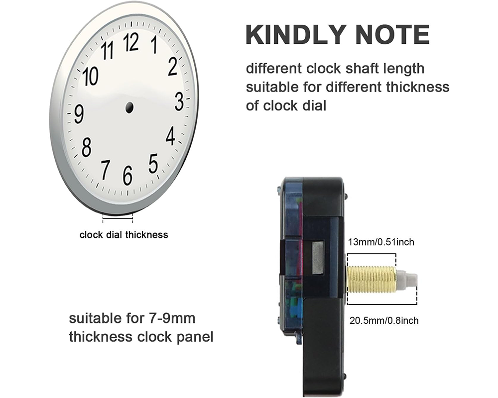 Wall Clock Quartz Movement Mechanism Repair Tools Kit