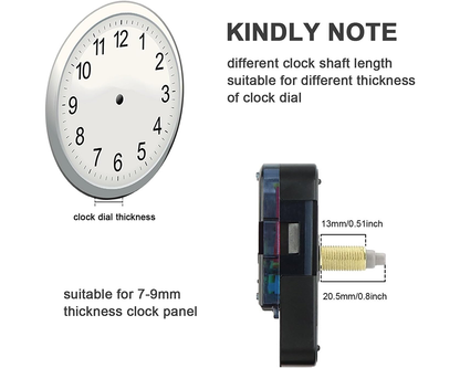 Wall Clock Quartz Movement Mechanism Repair Tools Kit