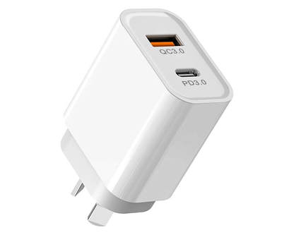 20W Fast Charger Dual Port Charger