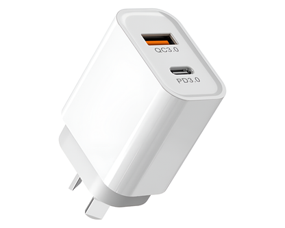 20W Fast Charger Dual Port Charger