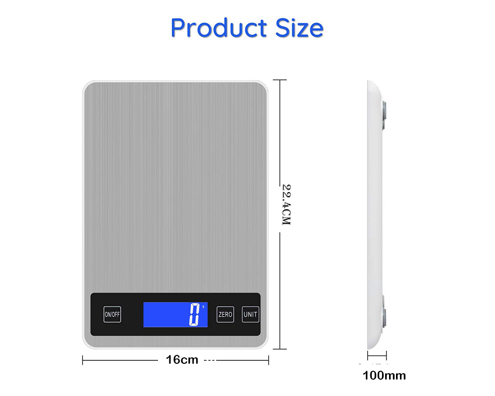 Stainless Steel Kitchen Scale - 5KG