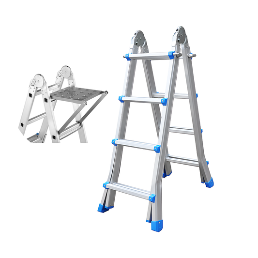 4M Multipurpose Telescopic Foldable Ladder with Platform