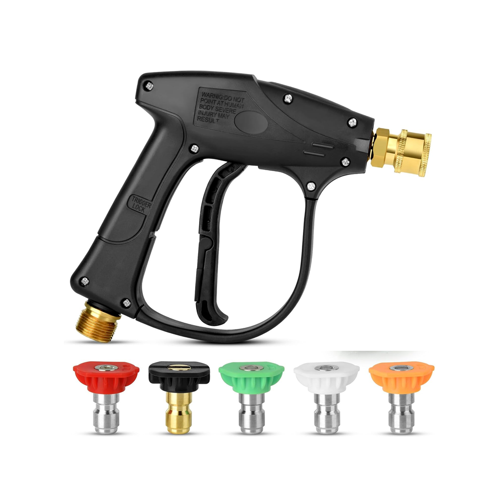 High pressure washer gun black