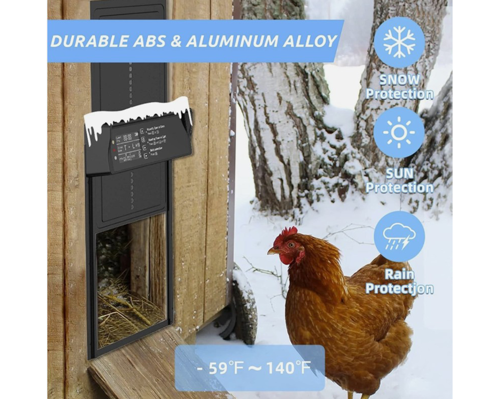 Solar-Powered Automatic Chicken Coop Door