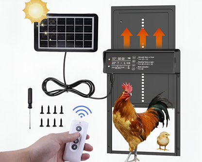 Solar-Powered Automatic Chicken Coop Door