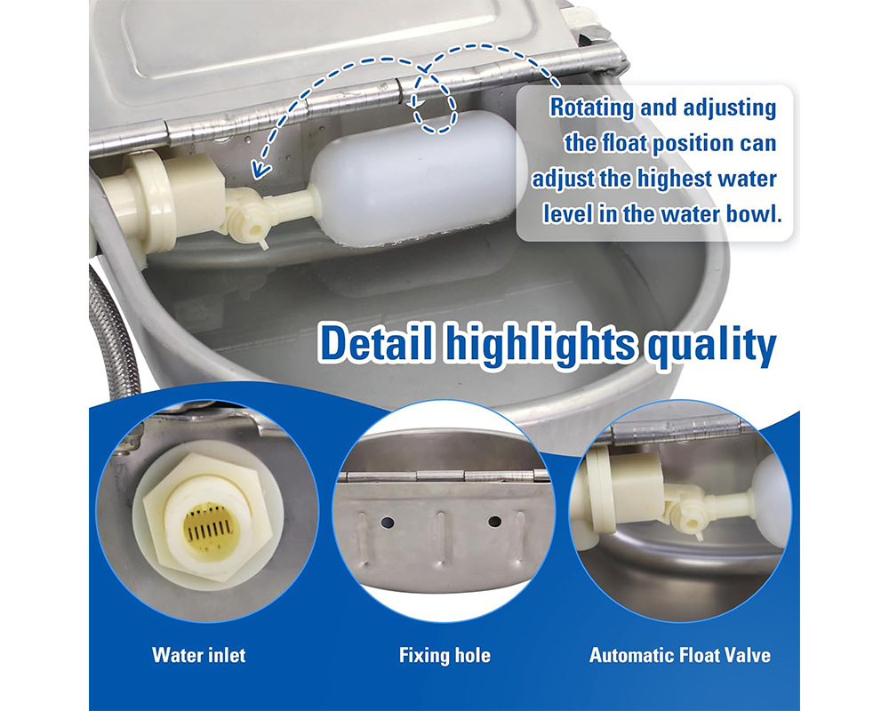 Calf water drinking bowl