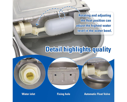 Calf water drinking bowl