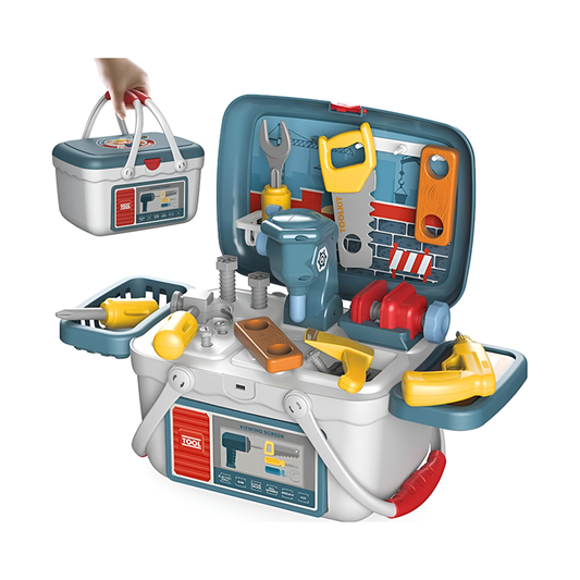 Carpenter Toy Tool Set 26pcs Carpenter Toy Tool Set with Mini Workbench for Kids