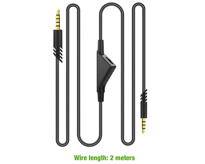 Audio Cable Cord Volume Control for Astro A10 A30 A40 Gaming Headset