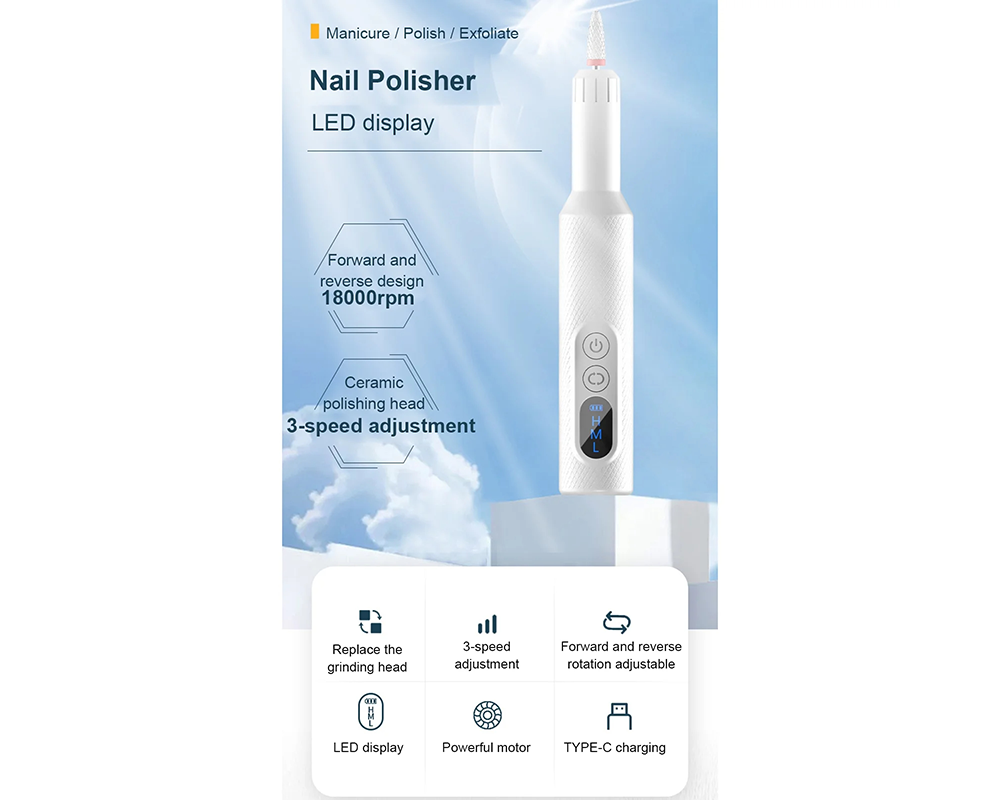 Electric Nail File Drill Manicure Set Rechargeable