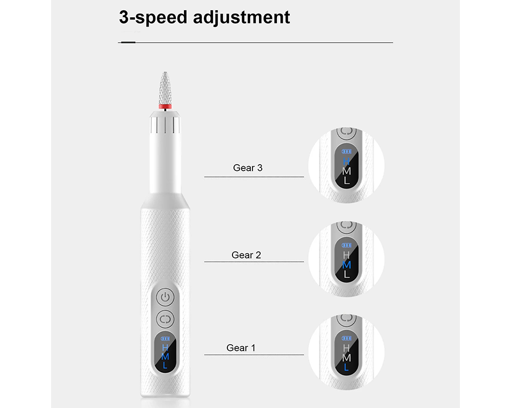 Electric Nail File Drill Manicure Set Rechargeable