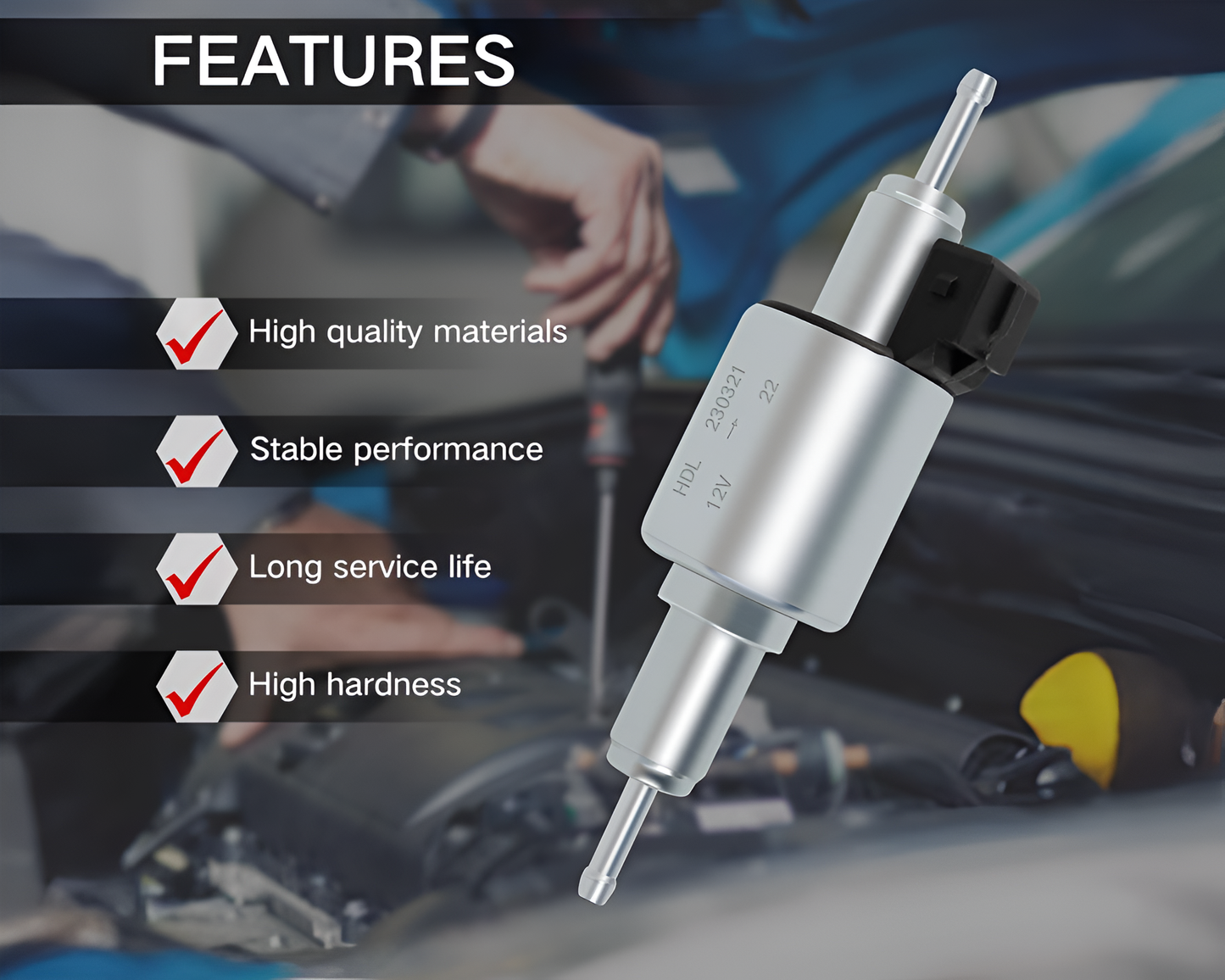 Diesel Air Heater Fuel Pump 12V Diesel Air Heater Fuel Pump for 2KW Units