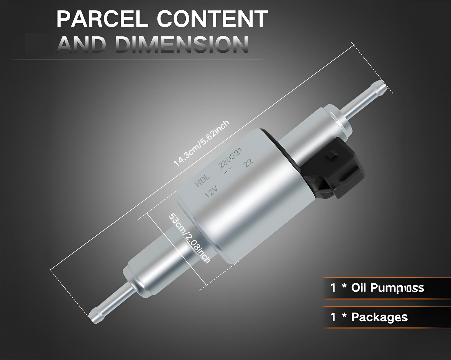 Diesel Air Heater Fuel Pump 12V Diesel Air Heater Fuel Pump for 2KW Units