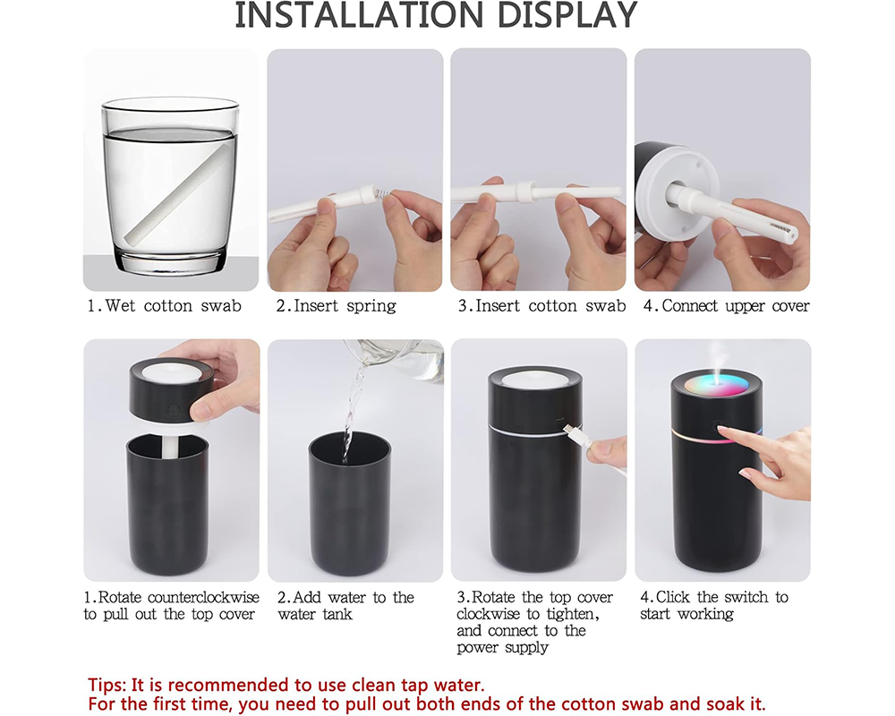 Humidifier with spray modes