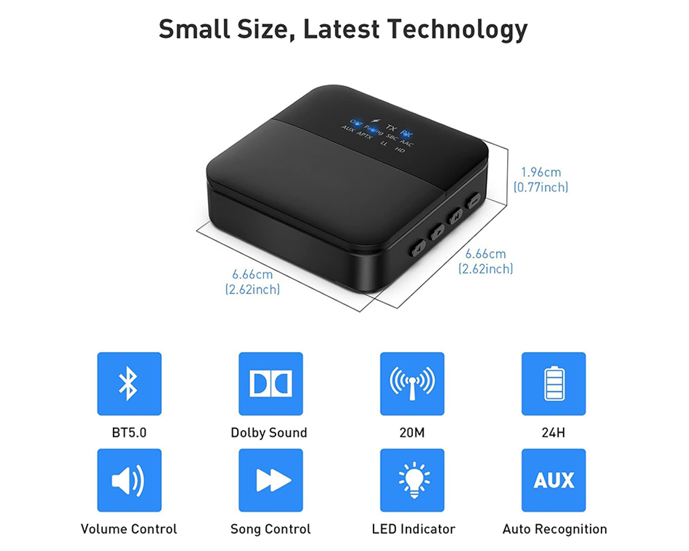 Wireless Bluetooth Audio Transmitter Receiver