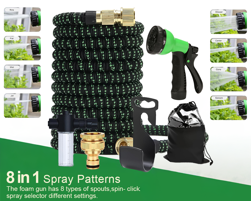 Expandable Flexible Garden Hose Spray Nozzle 30M