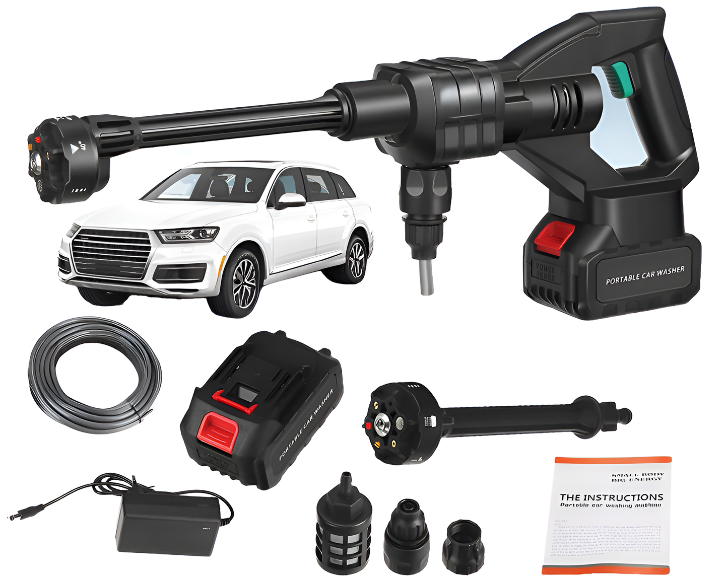6in1 Cordless Electric High Pressure Washer 21V