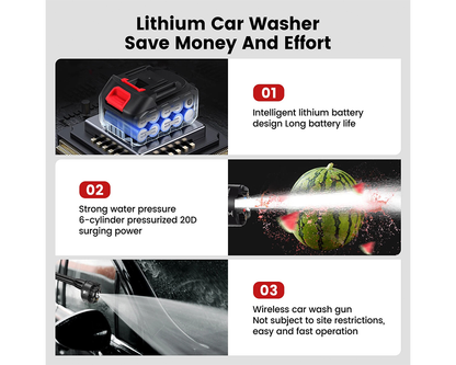 High Pressure Washer Gun Rechargeable