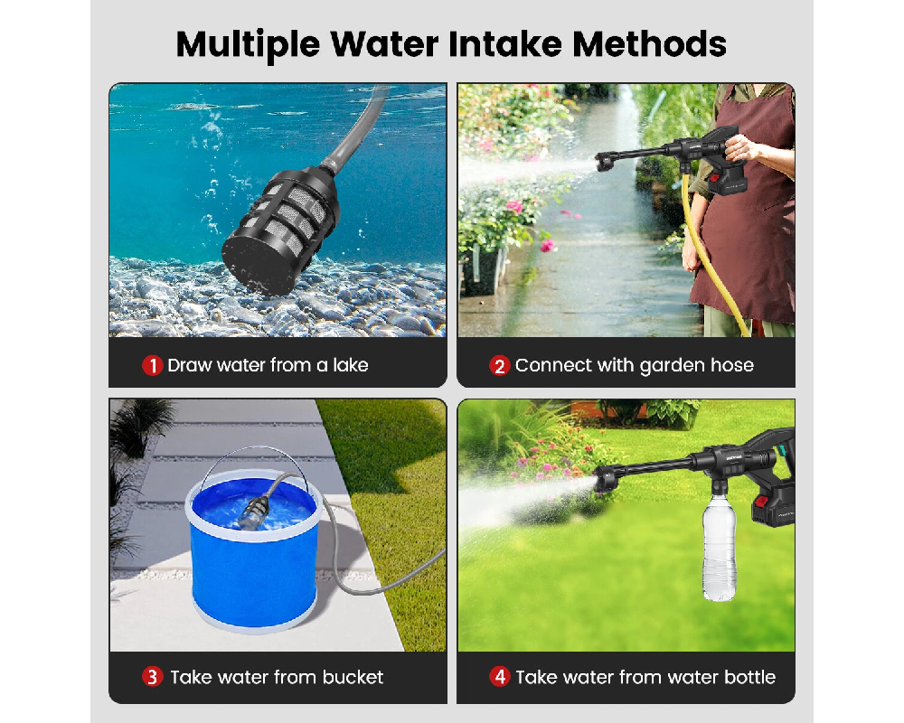 High Pressure Washer Gun Rechargeable