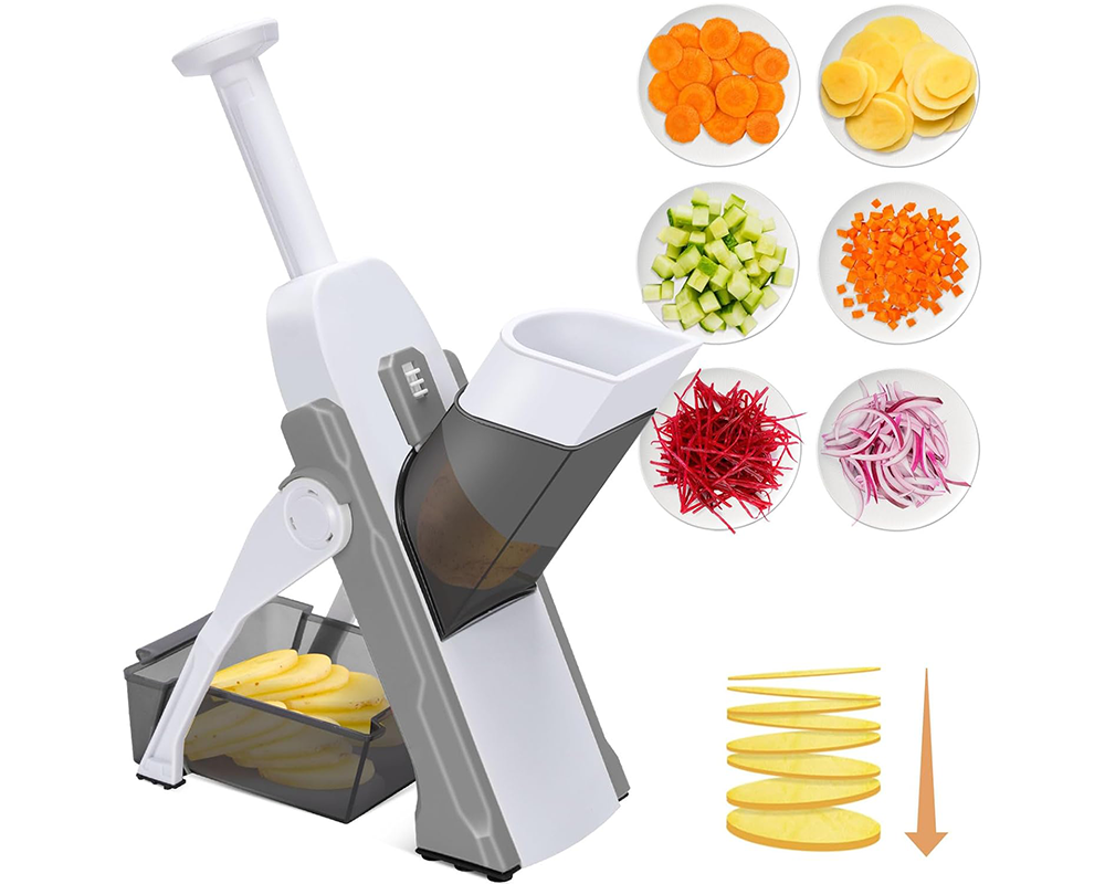 Vegetable Slicer Chopper Adjustable Vegetable Slicer Chopper with Container Base