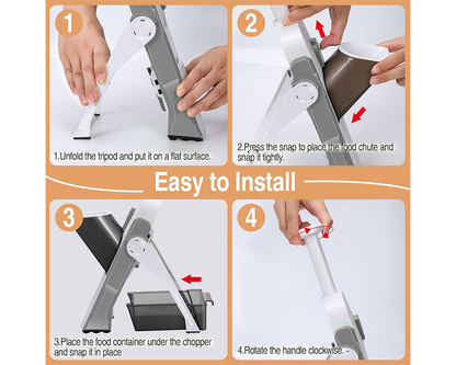 Vegetable Slicer Chopper Adjustable Vegetable Slicer Chopper with Container Base