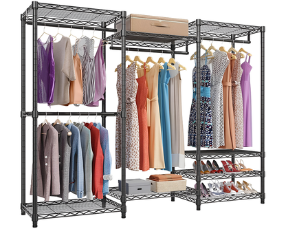 Easy assembly clothes rack