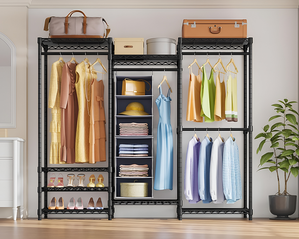 Portable Clothes Rack Wardrobe Organizer