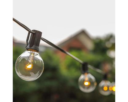 Solar Powered Festoon String Lights 15m with 50 Bulbs